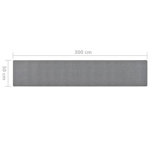 Tæppeløber 50x300 cm mørkegrå