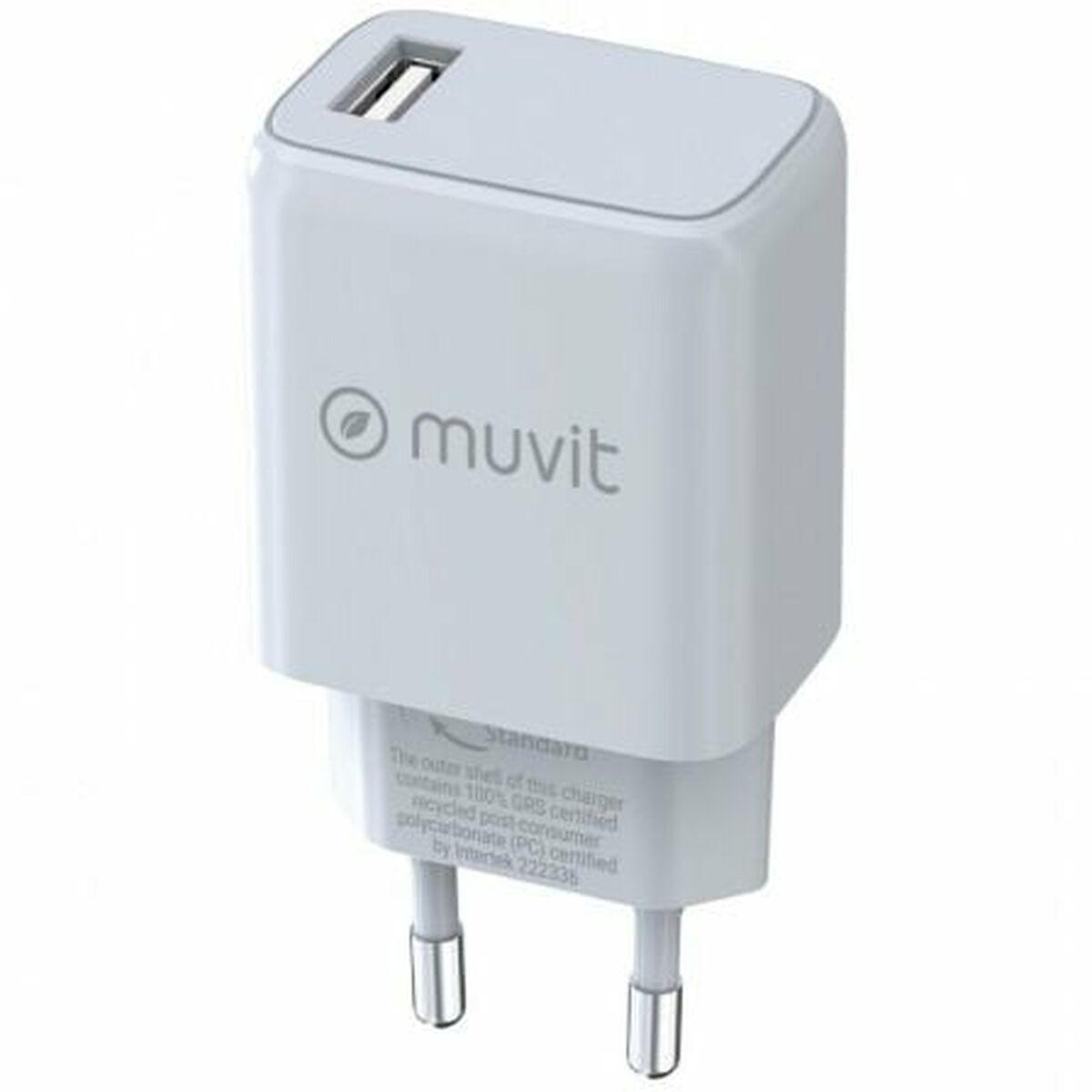 Muvit MCACC0002 vægoplader 15 W - Hvid, USB-A