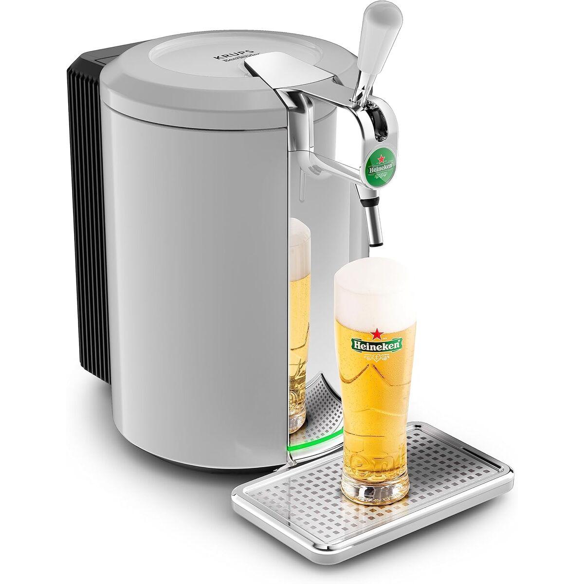 Krups VB452E10 øl-køledispenser 5 l - grå stål