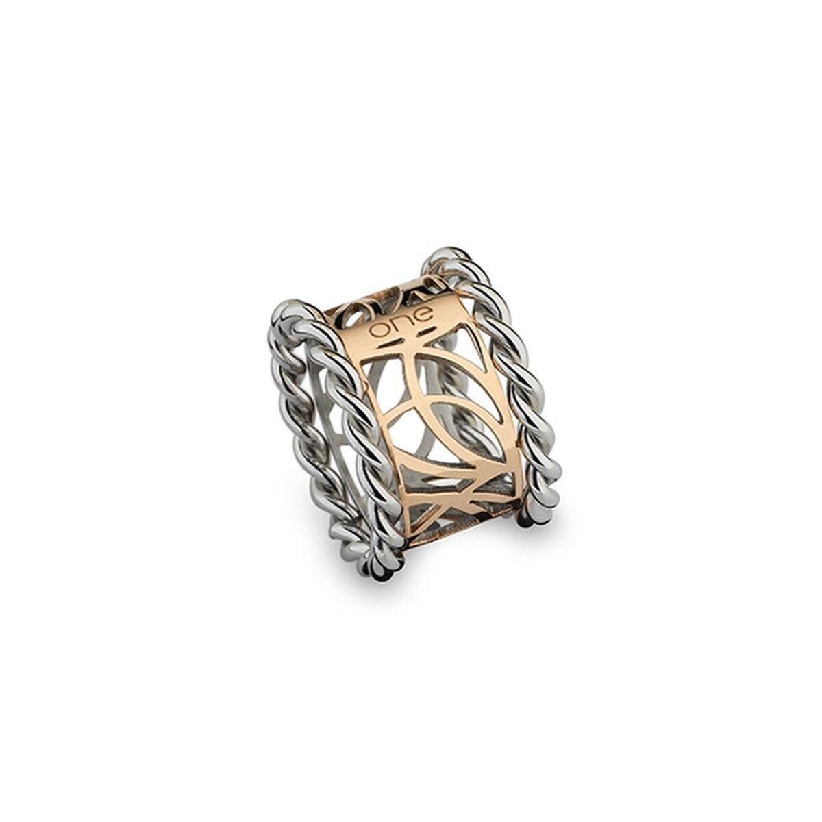 One Jewels OJPORS01-6 ring til kvinder - gylden/sølvfarvet, str. 6