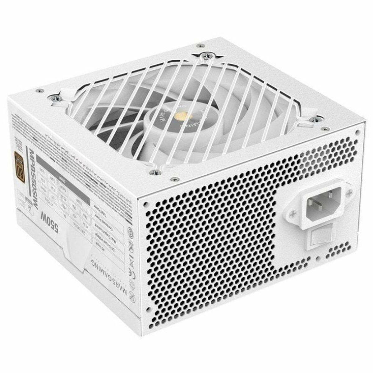 Mars Gaming MPB550SIW - ATX strømforsyning 550 W, 80 Plus Bronze, hvid