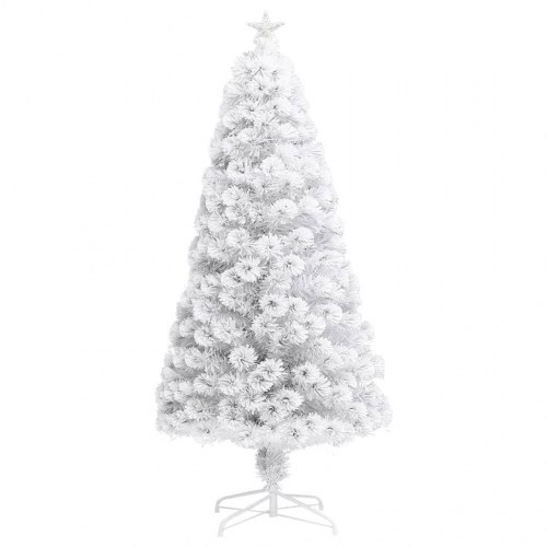 Kunstigt juletræ med lys 64 cm fiberoptisk hvid
