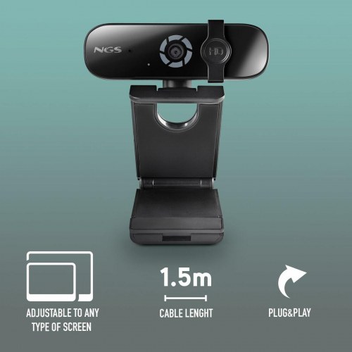 NGS XPRESSCAM2000 2K webcam til PC - sort