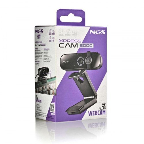 NGS XPRESSCAM2000 2K webcam til PC - sort