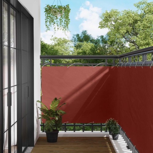 Altan skærm i Oxford-stof - terrakotta 110 × 300 cm