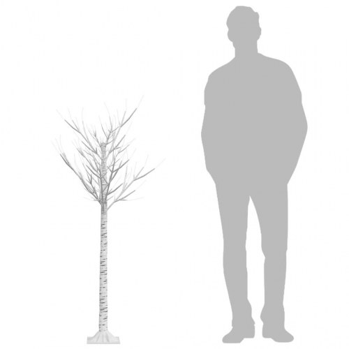 Lystræ 140 LED'er 1,5 m indendørs/udendørs pil varmt hvidt lys