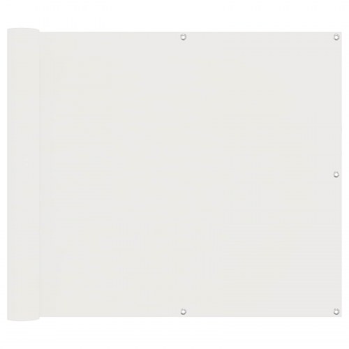 Altan skærm i oxford stof - hvid, 100 × 300 cm