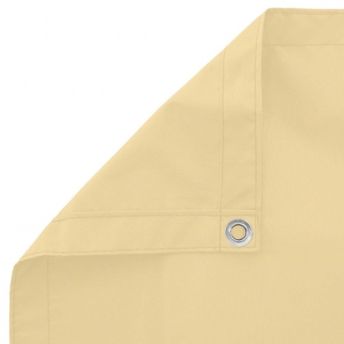 Altan skærm 75 × 200 cm - PU-belagt oxford, sand - UV-bestandig og vandafvisende