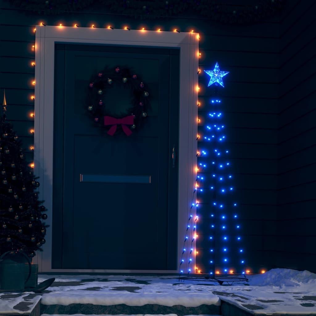 Kegleformet juletræ 70 LED'er 50x120 cm blåt lys