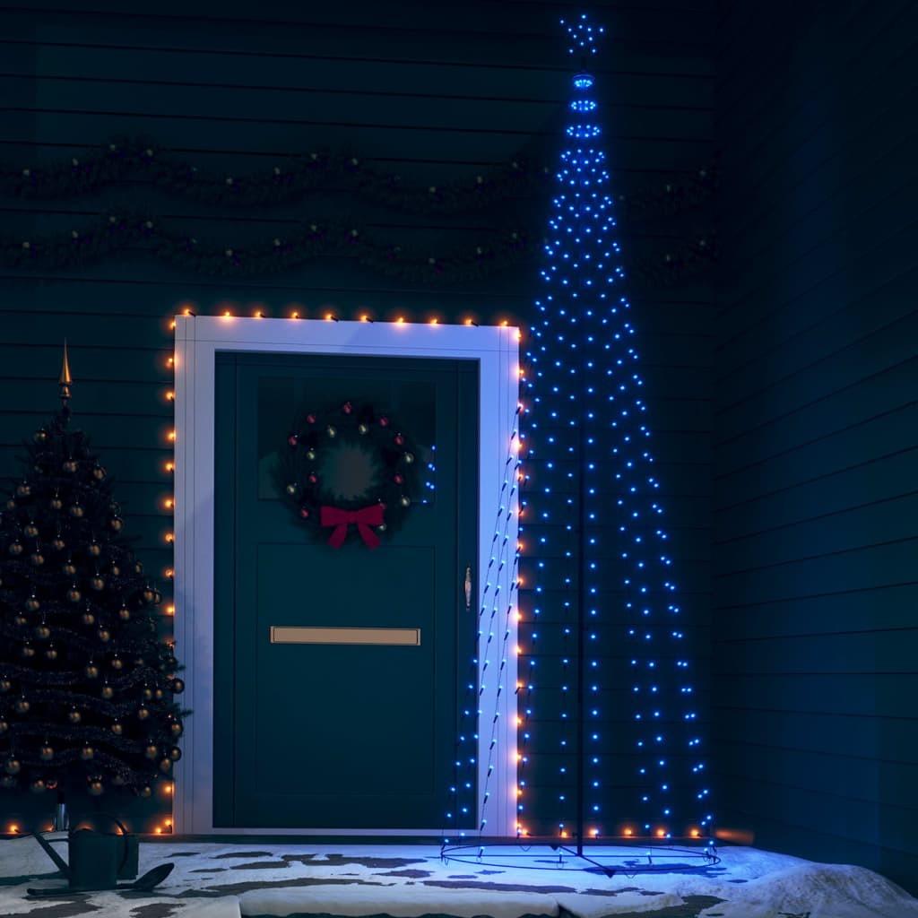gåde Seminar Hobart Kegleformet juletræ 70x240 cm 136 LED'er blåt lys