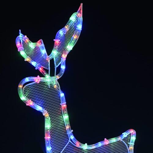 Rensdyr og kane juledekoration 432 LED-lys trådnet