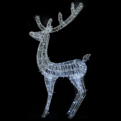 Julerensdyr XXL 180 cm 250 LED'er akryl kold hvid