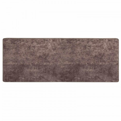 Løber tæppe - MARSA grå 100 × 250 cm, polyester med skridsikker PVC-bagside