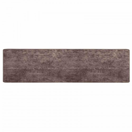 Løber tæppe MARSA - grå 80 × 400 cm, polyester med skridsikker PVC-bagside
