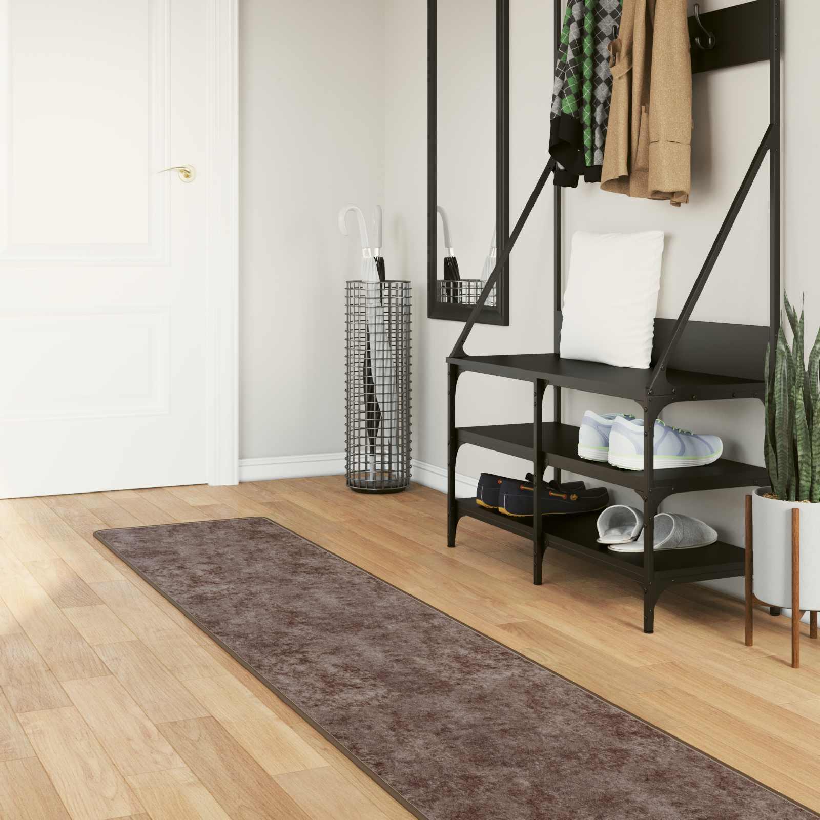 Tæppe Runner MARSA Grå 300 x 50 cm Polyester og PVC