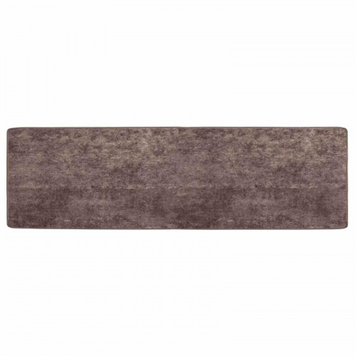 Løber tæppe MARSA - grå 50 × 150 cm, polyester med skridsikker PVC-bagside