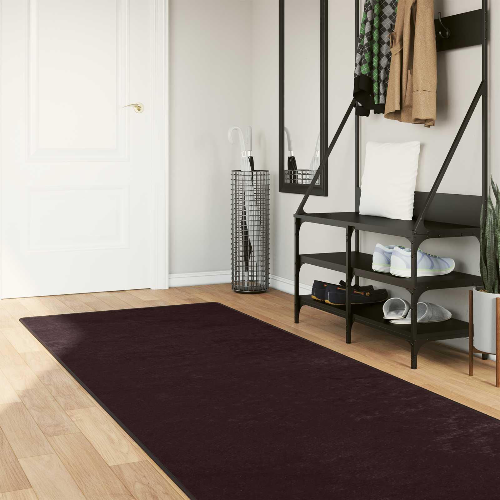 Tæppe Runner MARSA Antracit 300 x 100 cm Polyester og PVC