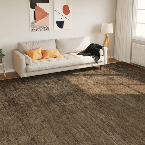 Tæppe runner MARSA - skovgrøn 300 × 400 cm, polyester med skridsikker PVC-bagside