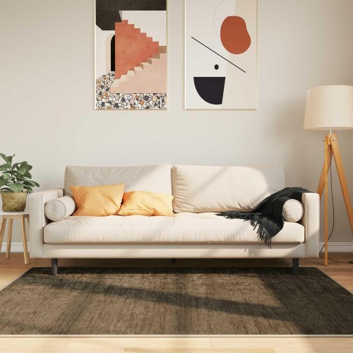 Løber tæppe MARSA - skovgrøn 120 × 170 cm, polyester med skridsikker PVC-bagside