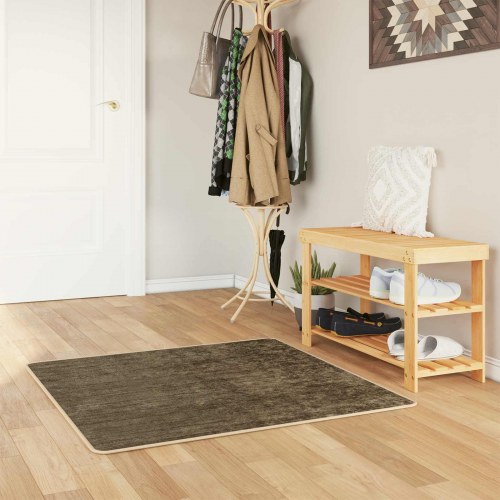 Tæppe runner MARSA - skovgrøn 100 × 100 cm, polyester med skridsikker PVC-bagside