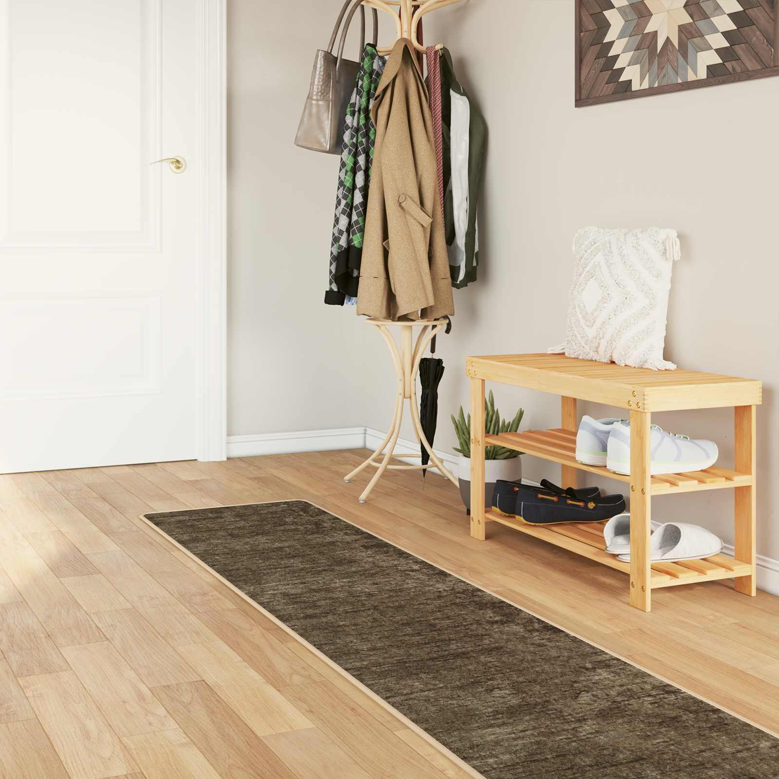 Tæppe Runner MARSA Skovgrøn 300 x 50 cm Polyester og PVC