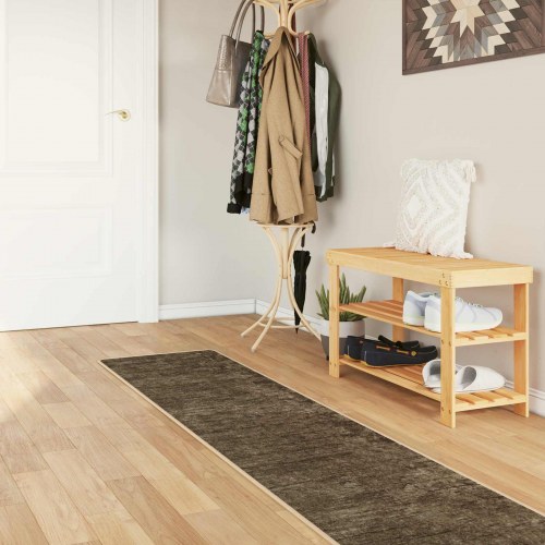 Løber-tæppe MARSA - skovgrøn 50 × 250 cm, polyester med skridsikker PVC