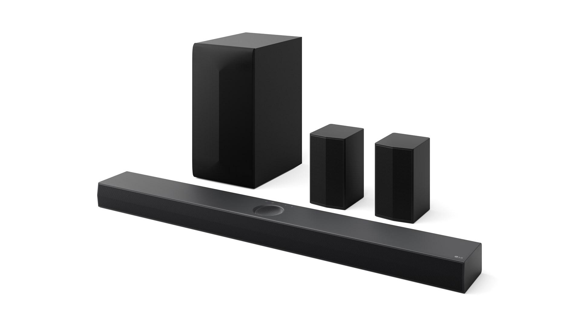 LG NS70TR - Højttalersystem - til hjemmebiograf - 5.1.1-kanal - trådløs - Bluetooth 5.1 - App-kontrolleret - 500 Watt (Total)