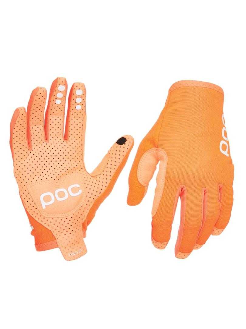 POC AVIP Long cykelhandsker - zink orange, str. M