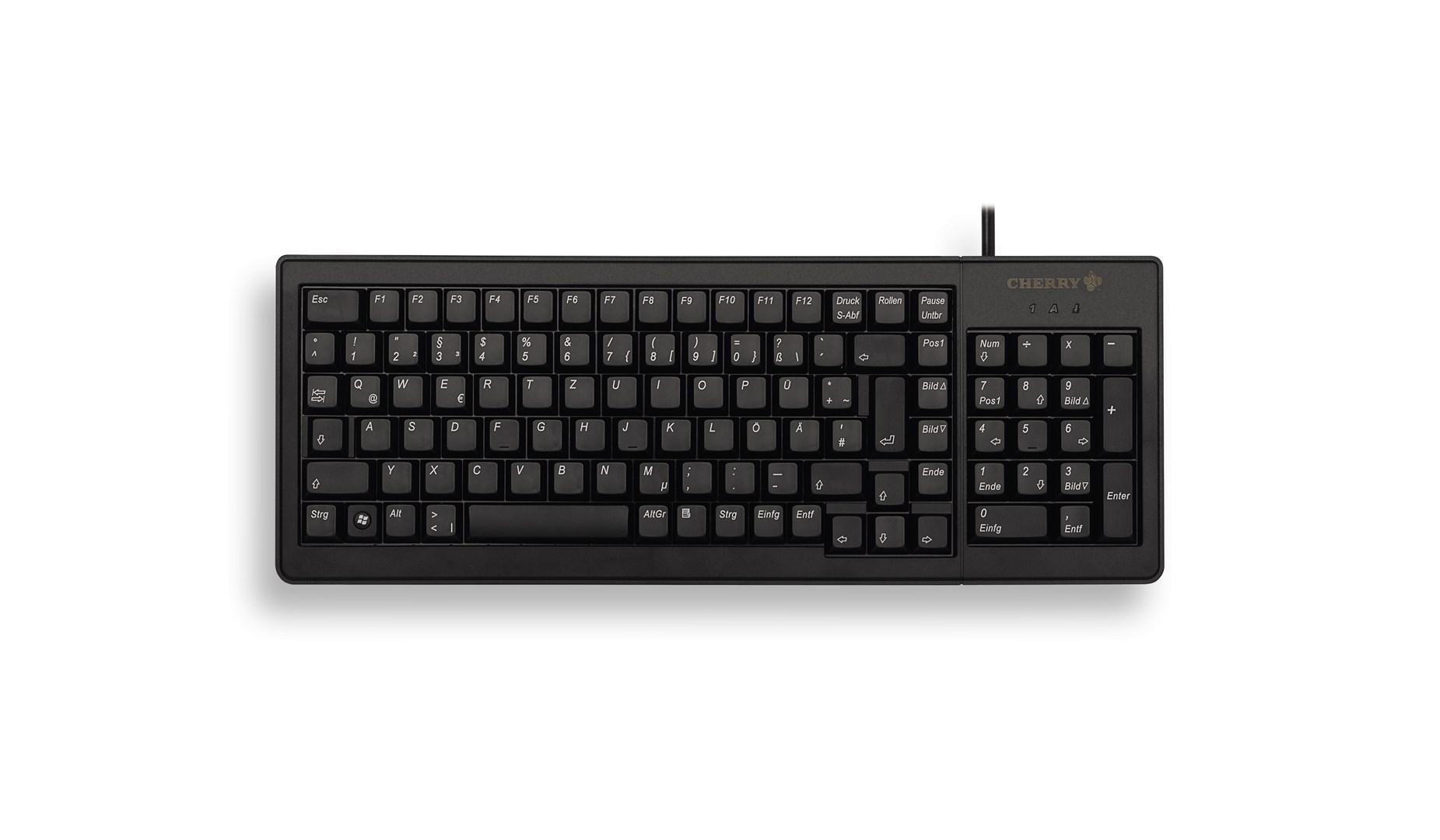 Cherry XS Complete G84-5200 mekanisk tastatur - USB, fuld størrelse, sort (US QWERTY) billede