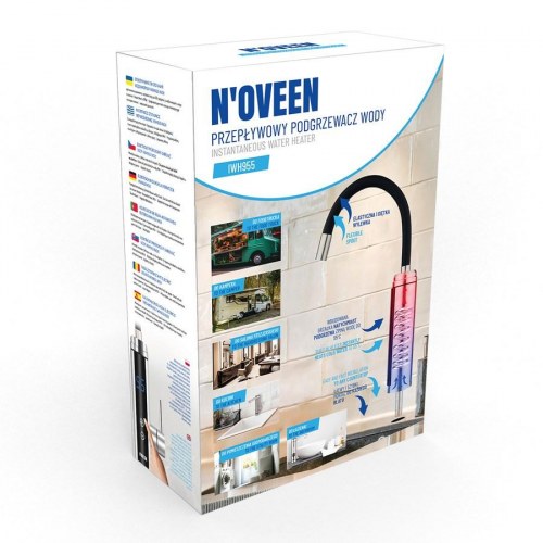 N’OVEEN IWH955 gennemstrømsvandvarmer – bordmonteret med LED-display