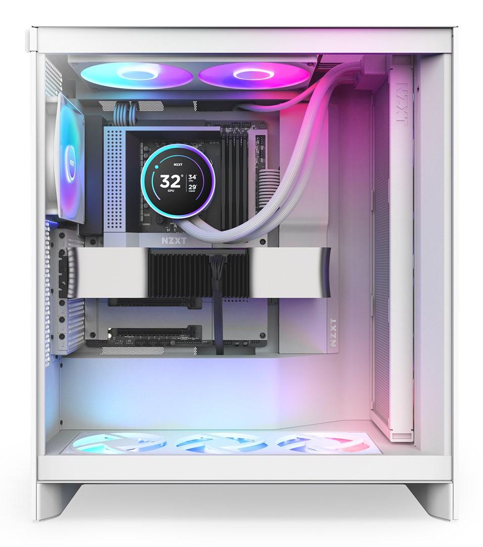 NZXT Kraken Elite 420 RGB - AIO CPU-vandkøler 140 mm, hvid billede