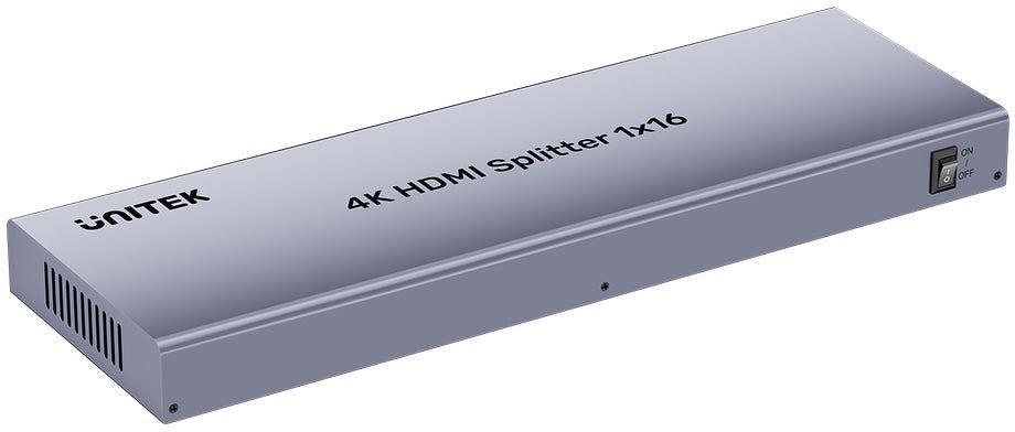 UNITEK 4K HDMI-splitter 1×16 - 4K ved 30 Hz