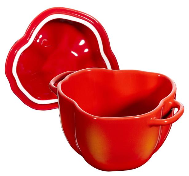 ZWILLING Mini Cocotte Pepper 470 ml - rund gryde/fad med låg, rød billede