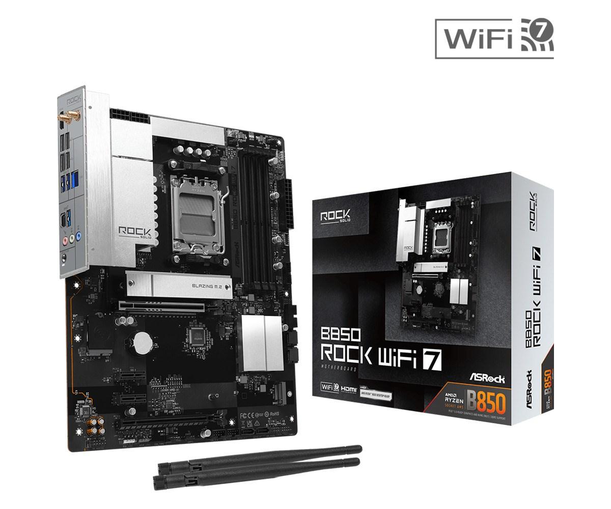 *B850 ROCK WIFI 7 AM5 4DDR5 ATX