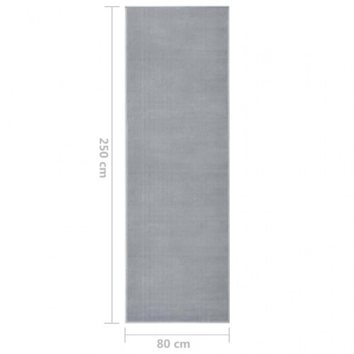 Tæppeløber 80x250 cm BCF grå