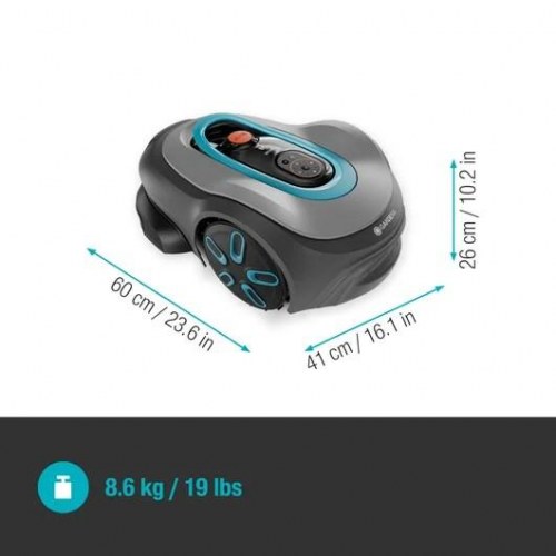 GARDENA smart SILENO pro robotplæneklipper - batteri, grå (600 m²)