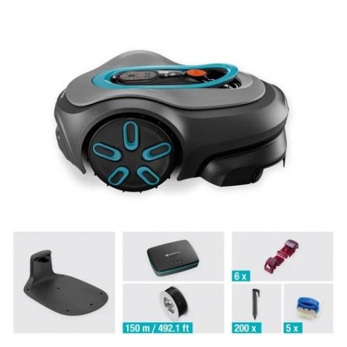 GARDENA smart SILENO pro robotplæneklipper - batteri, grå (600 m²)