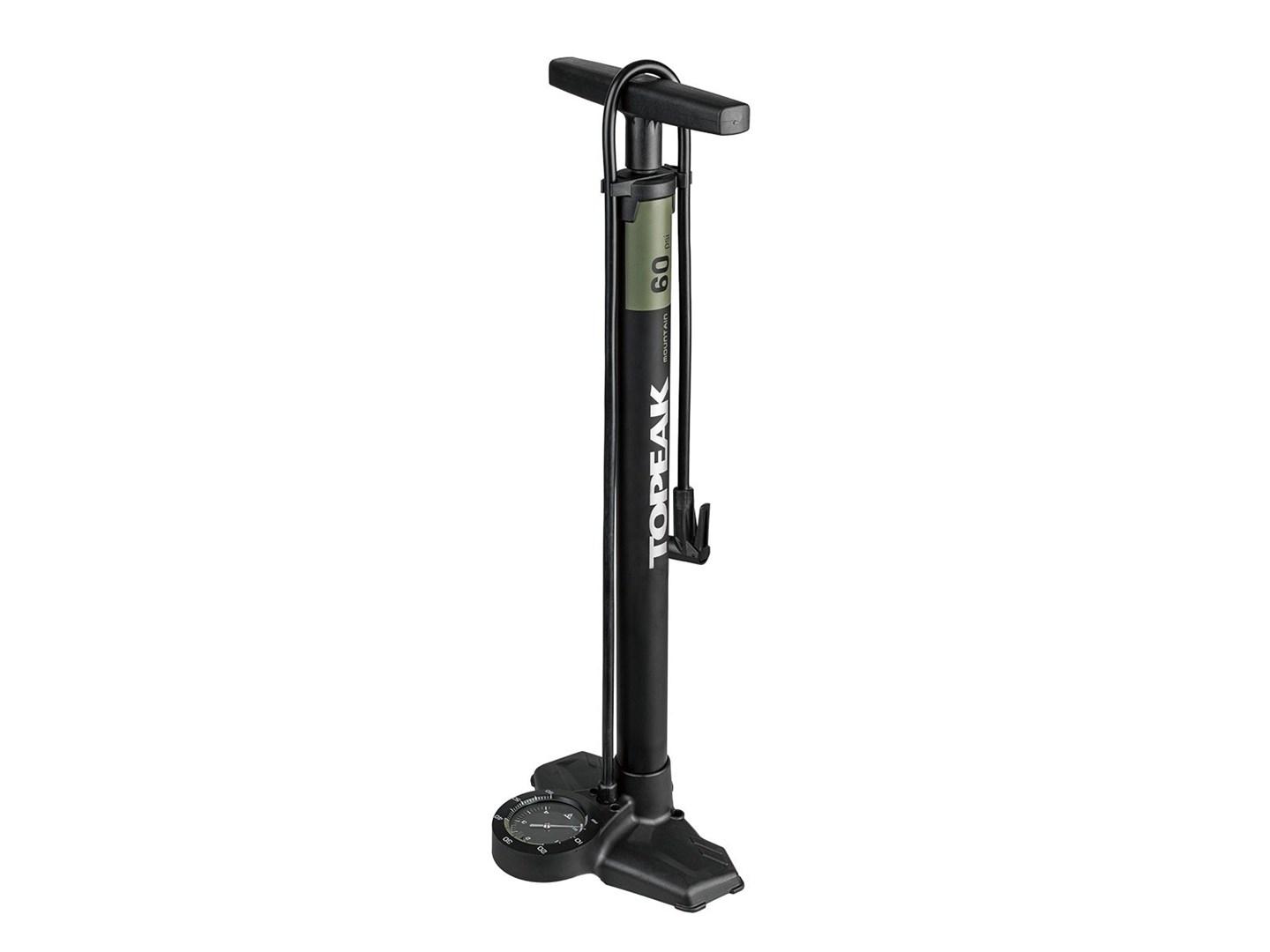 Topeak JoeBlow Mountain EX gulvpumpe - cykelpumpe med manometer, 4 bar