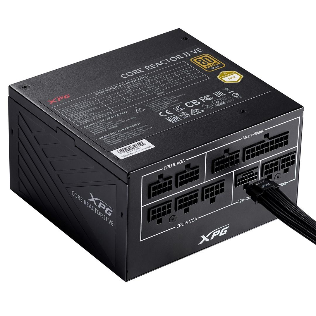 XPG Core Reactor II VE 850W – fuldmodulær ATX strømforsyning (80 Plus Gold) billede