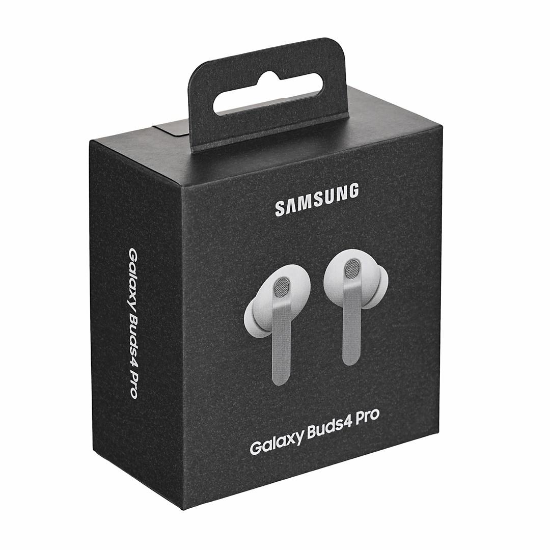 Samsung Galaxy Buds 4 Pro - trådløse in‑ear høretelefoner, hvid