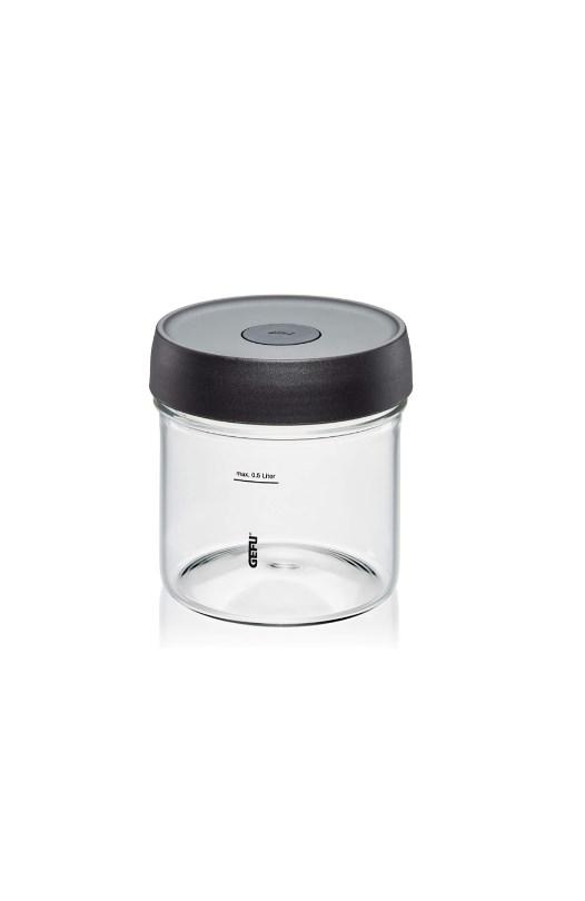 GEFU NATIVO fermenteringsglas 500 ml – sort låg