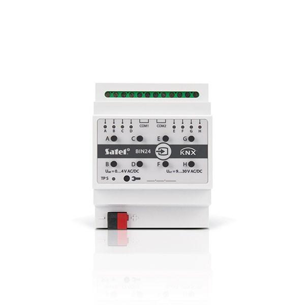 SATEL KNX-BIN24 indgangsmodul til KNX - DIN-skinne, 8 kanaler