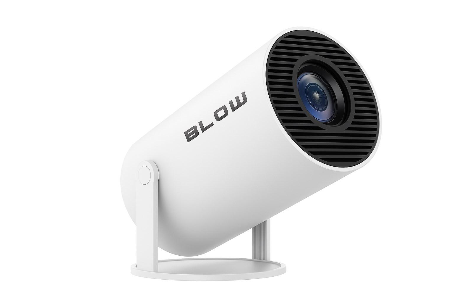 BLOW Android TV HD Cinema – bærbar projektor, hvid