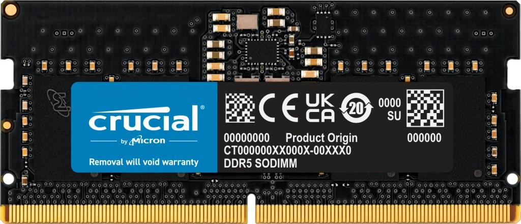 Crucial CT8G48C40S5 - 8 GB DDR5 SO‑DIMM 4800 MHz til laptop billede