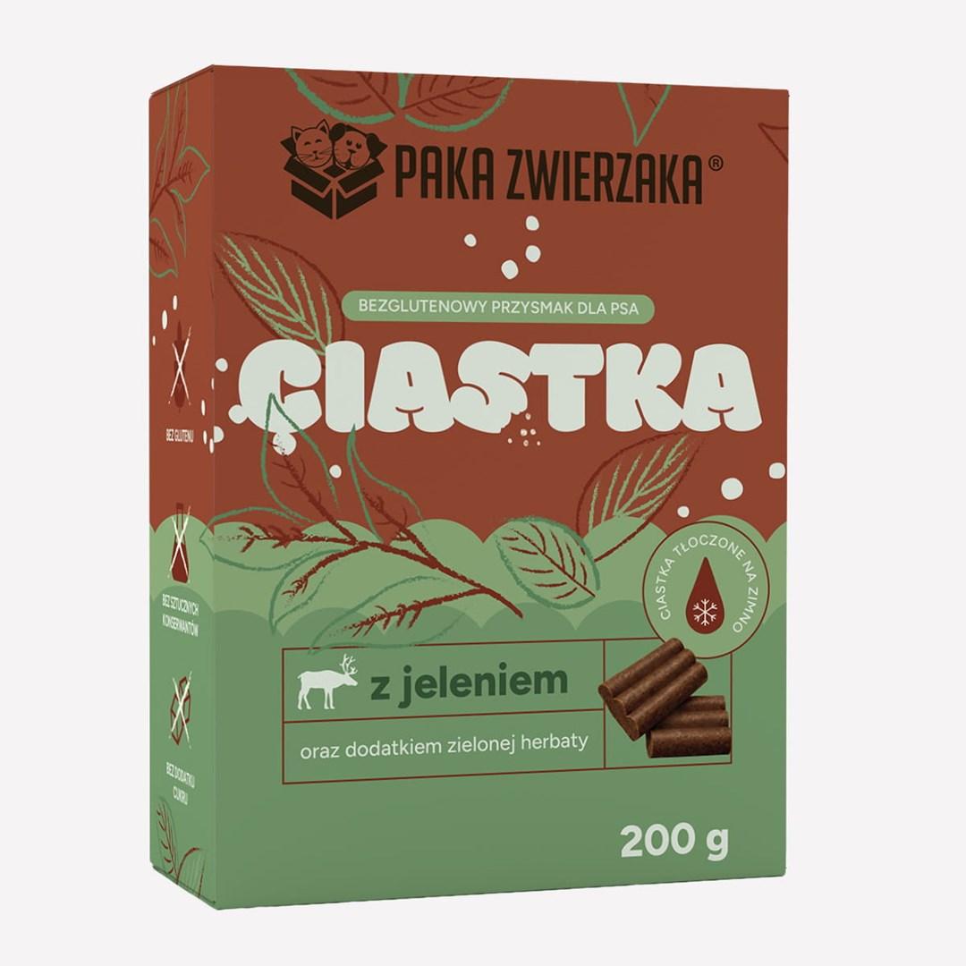 PAKA ZWIERZAKA hundegodbid – hjort med grøn te, glutenfri – 200 g