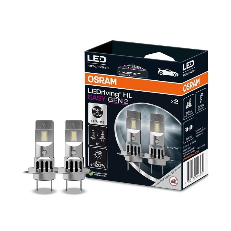 OSRAM LEDriving HL Easy Gen2 H7 - 12 V 16 W (2 stk.) billede