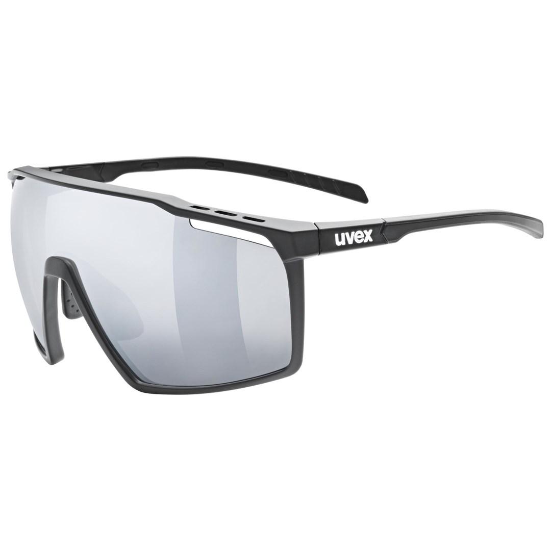 uvex mtn perform cykel- og multisportsbrille - fuld ramme, sort/sølv spejl billede