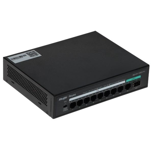 Ruijie Reyee RG-ES110GS-P-L - 8-port PoE switch med SFP