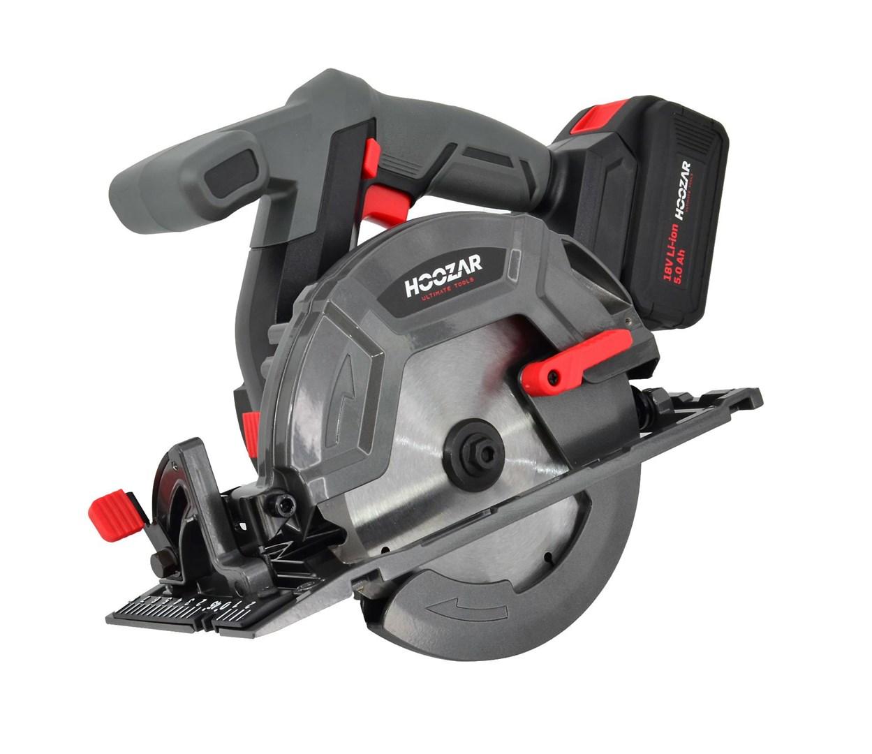 HOOZAR rundsav 165 mm 18 V 1×5,0 Ah – CS165BL-T1
