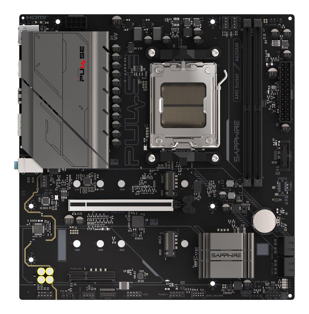 Sapphire PULSE A620AM - AMD A620A Socket AM5 micro-ATX bundkort billede